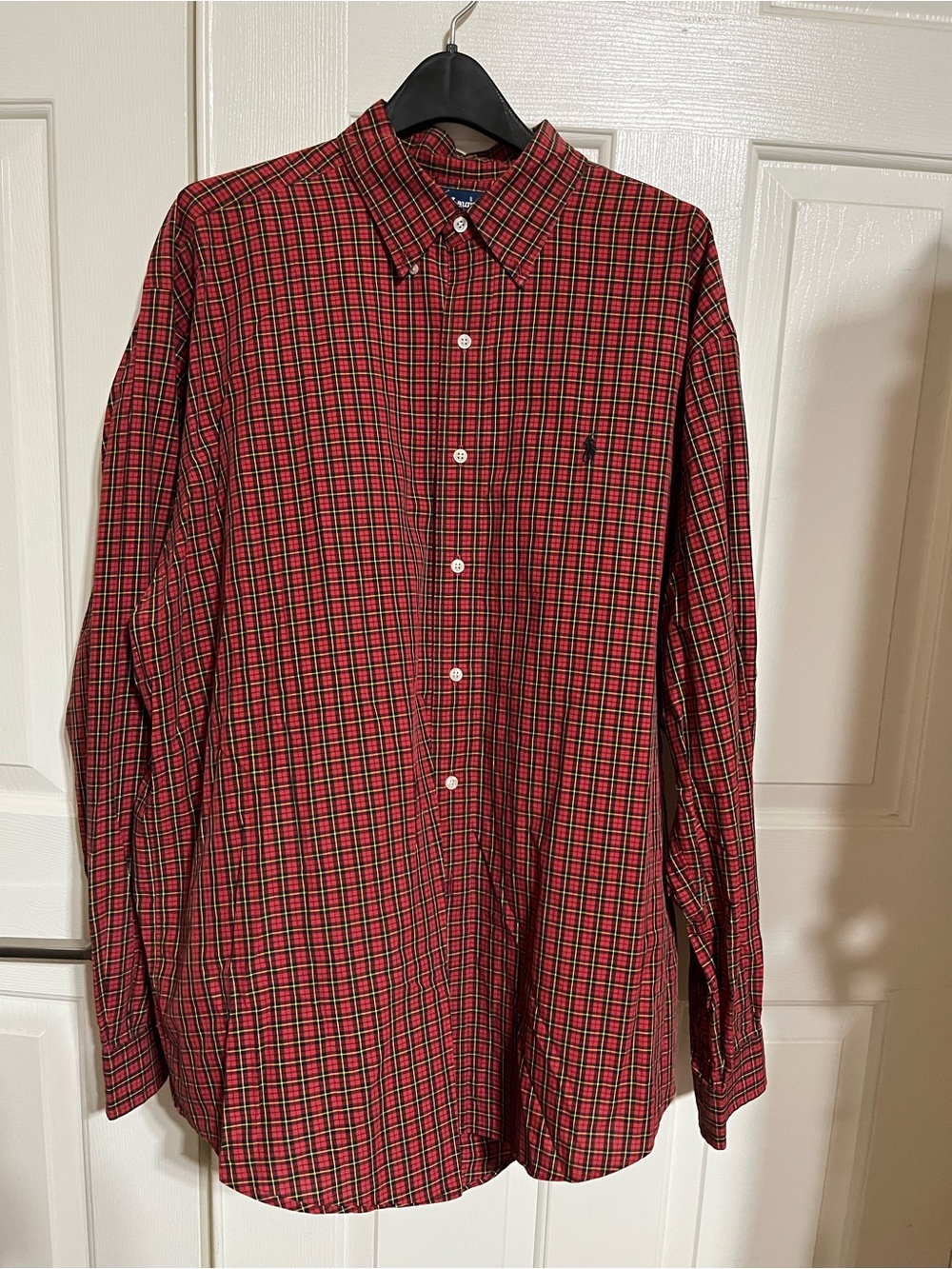 Ralph Lauren Red and Green Plaid Button-Down Shirt
17-06